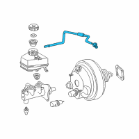 OEM Chrysler Hose-Brake Vacuum Diagram - 5101581AA