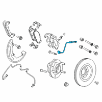 OEM 2015 Ford Flex Brake Hose Diagram - DG1Z-2078-E