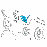 OEM 2013 Ford Explorer Caliper Diagram - DG1Z-2B121-E