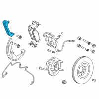 OEM 2011 Ford Taurus Caliper Support Diagram - BB5Z-2B293-D