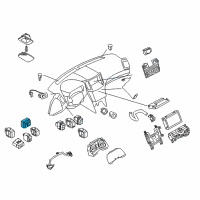 OEM 2011 Infiniti FX35 Switch Mirror CONTL Diagram - 25570-1CA1B