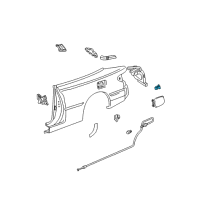 OEM Toyota Solara Fuel Door Spring Diagram - 77360-33010