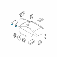 OEM BMW 745Li Accelerating Sensor Diagram - 65-77-6-951-595