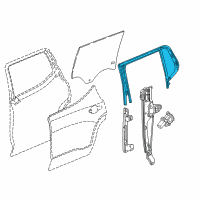 OEM 2021 GMC Acadia Run Weatherstrip Diagram - 84103196