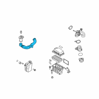 OEM 2009 Kia Rio5 Duct B-Air Diagram - 282121G000