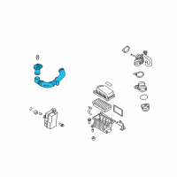 OEM 2006 Kia Rio5 Duct Assembly-Air Diagram - 282101G000