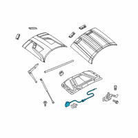 OEM 2019 Dodge Challenger Cable-Hood Latch Diagram - 68185113AC