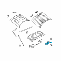 OEM 2018 Dodge Challenger Hood Latch Diagram - 4816182AB