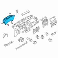 OEM 2021 Ford Ranger Cluster Assembly Diagram - KB3Z-10849-EC