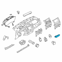 OEM 2019 Ford Ranger Hazard Switch Diagram - EB3Z-13350-AA