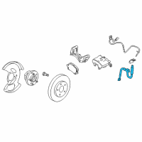 OEM 2013 Chevrolet Equinox Brake Hose Diagram - 84068671