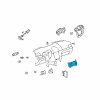 OEM Saturn Dash Control Unit Diagram - 25974706