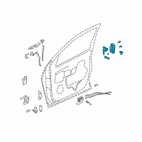 OEM 2003 Buick Rendezvous Lock Assembly Diagram - 15235181