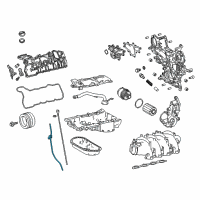 OEM Lexus LC500 Guide, Oil Level Gage Diagram - 11452-38130