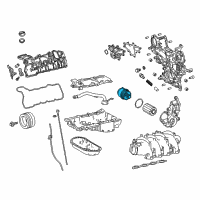 OEM 2022 Lexus LC500 Cap Assy, Oil Filter Diagram - 15620-38030