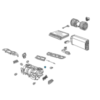 OEM 2002 BMW 530i Actuator For Fresh Air Flap Diagram - 64-11-6-902-695