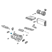 OEM BMW 525i Actuator Foot Room Flaps Diagram - 64-11-6-935-440