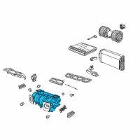 OEM 2002 BMW X5 Empty Housing For Heater/Air Condit.Unit Diagram - 64-11-8-385-565