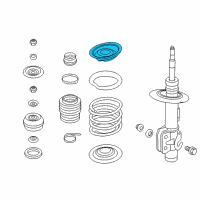 OEM 2015 Chevrolet SS Seat, Front Spring Upper Diagram - 92257840