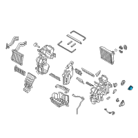 OEM 2020 Hyundai Ioniq Mode Actuator, Right Diagram - 97154-G2010