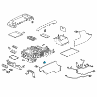 OEM 2014 Acura MDX Lamp Unit, Console Diagram - 34750-SZN-A01