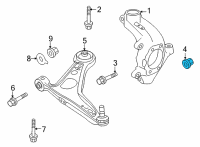 OEM Nissan Nut Diagram - 01223-A2031