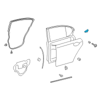 OEM 2016 Lexus GS450h Seal, Rear Door Vent Diagram - 67847-30020