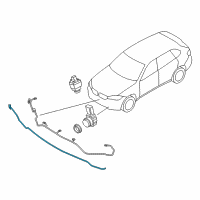 OEM 2019 BMW X6 Sensor, Pedestrian Protection Pts Diagram - 65-76-9-297-829