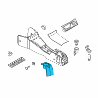 OEM Saturn Astra Bezel, Front Floor Console Compartment Diagram - 13273735