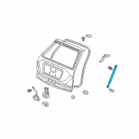 OEM Honda CR-V Stay Assembly, Passenger Side Tailgate Open Diagram - 74820-SWA-A01