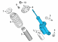 OEM 2022 Ford Bronco SHOCK ABSORBER ASY Diagram - MB3Z-18125-D