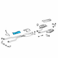 OEM 2018 Lexus LS500 INSULATOR, Front Floor Diagram - 58158-50060