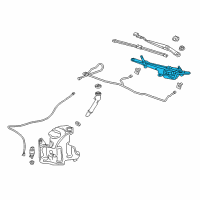 OEM 2018 Buick LaCrosse Motor & Linkage Diagram - 26688562