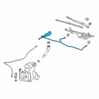 OEM 2018 Buick LaCrosse Washer Hose Diagram - 26698451