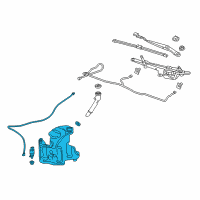 OEM 2018 Buick LaCrosse Washer Reservoir Diagram - 26698453