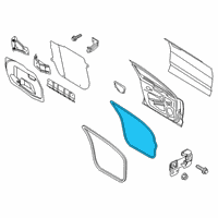 OEM 2013 Ford Fusion Door Weatherstrip Diagram - DS7Z-5420530-C