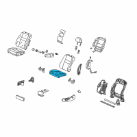 OEM 2008 Honda CR-V Pad, L. FR. Seat Cushion Diagram - 81537-SXS-A51