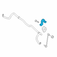 OEM Chevrolet City Express Stabilizer Bar Bracket Diagram - 19316691