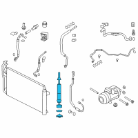 OEM Lincoln MKX Drier Diagram - 7T4Z-19C836-A