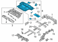 OEM 2021 Kia Sorento PNL Assembly-Rr Floor Rr Diagram - 65530P4050