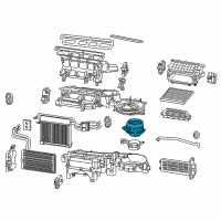 OEM Toyota Tacoma Blower Motor Diagram - 87103-04050