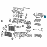 OEM Toyota Tacoma Fan Resistor Diagram - 87165-04010