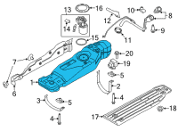 OEM 2022 Ford F-150 Fuel Tank Diagram - JL3Z-9002-E