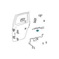 OEM Chevrolet S10 Handle Asm-Front Side Door Inside <Use 1C5L Diagram - 15003891