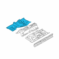 OEM Infiniti G35 Floor-Front, RH Diagram - 74320-JK030