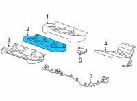 OEM 2022 Chevrolet Bolt EUV Seat Cushion Pad Diagram - 42792530