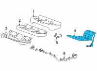 OEM 2021 Chevrolet Bolt EV Seat Cushion Heater Diagram - 84369767