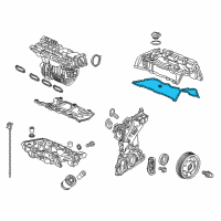 OEM 2018 Honda Civic Gasket, Head Cover (A) Diagram - 12341-RPY-G01