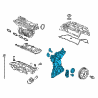 OEM 2017 Honda Civic Case Assembly, Chain Diagram - 11410-5BA-A00