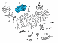 OEM Buick Envision Cluster Diagram - 84991101